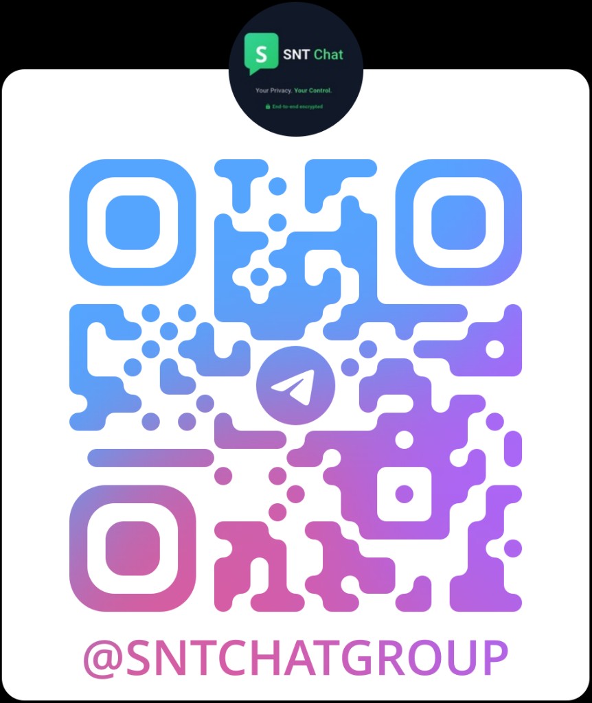 QR code groupe Telegram @SNTCHATGROUP
